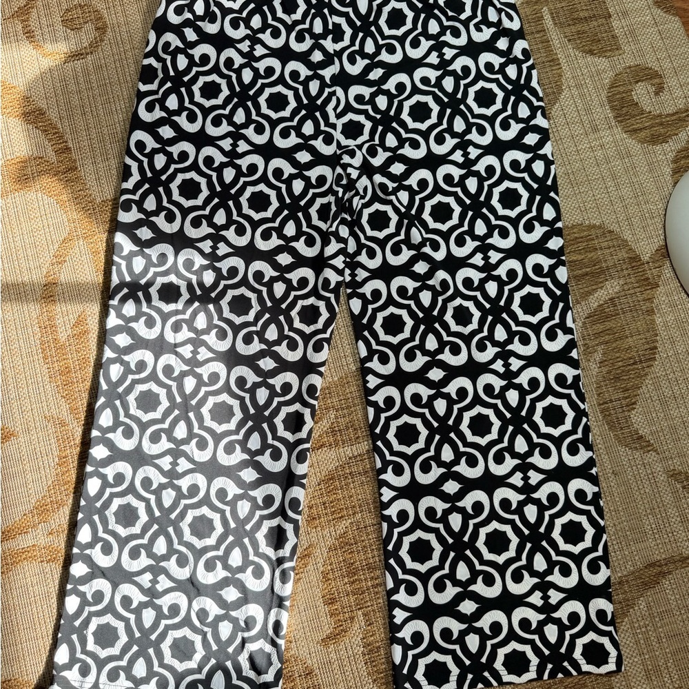 PASSPORT Black and White Patterned Pants, size XL brand new without tag - Picture 5 of 5